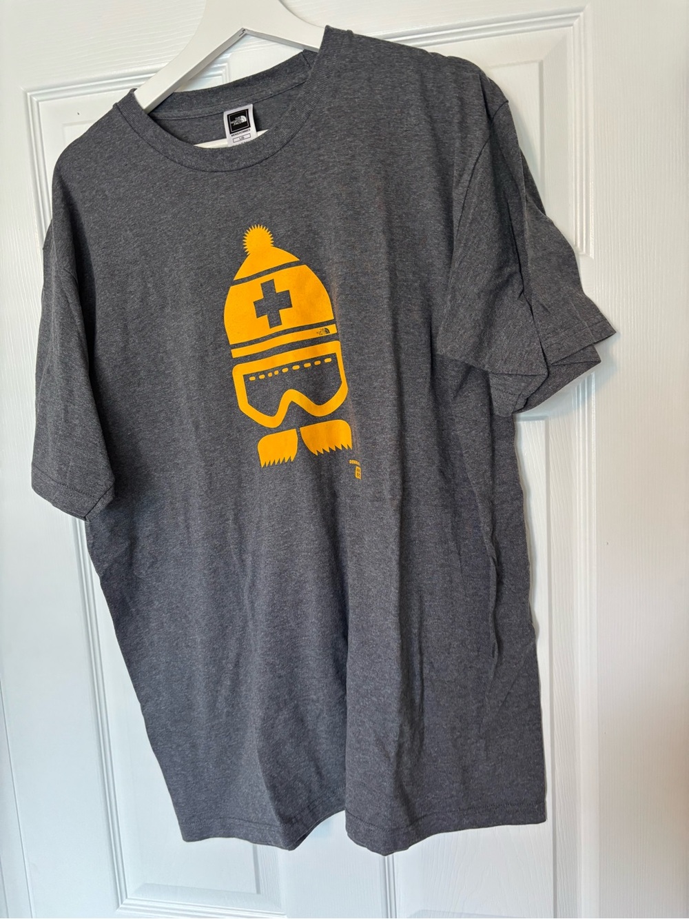 The North Face Gray Crewneck Tee with Subtle Logo